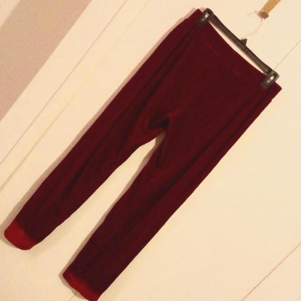 (2 for $15) Red Velvet Pants - Picture 2 of 4